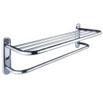 Nimco - autres - �tag�re avec porte - serviettes, longueur 62 cm, inox po 7061 - 18
