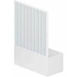 Idralite - pare - baignoire avec porte pliable en pvc h 150 mod. nina 160cm ouverture latrale