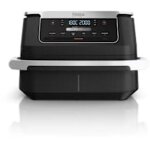 Ninja af550eu friteuse double 6, 6 l autonome 2470 w friteuse d?air chaud noir, argent