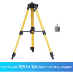 Niveau de 1 m�tre avec tr�pied r�glable, support de tige t�lescopique � niveau laser, �quip� d'un adaptateur ...