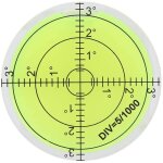 Niveau  bulle 60mm, mini niveau  bulle ronde de poche pour camping car, caravanes, trpied, phonographe ...
