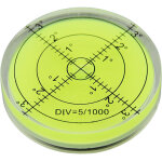 Niveau � bulle rond portable, jaune
