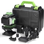 Niveau laser 16 lignes, niveau laser 4 x 360� autonivelant, niveau laser avec 2 batterie rechargeable ...