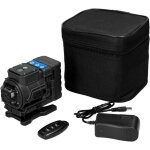 Niveau laser 360�x 3, autonivelant niveau laser vert chantier � ligne crois�e verticale et horizontale ...