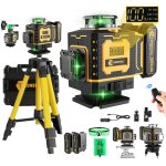 Niveau laser 4 x 360 avec trpied conentool - 16 line ligne laser verte horizontal et verticale - avec ...
