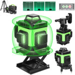 Niveau laser autonivelant 360� x 4, lazer niveaux chantier 4d 16 lignes laser, mode impulsion ext�rieur, ...