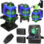 Niveau laser vert autonivelant 4 x 360�, 4d 16 lignes laser chantier � ligne crois�e verticale / horizontale, ...