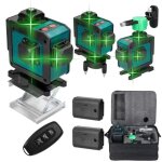 Niveau laser vert rotatif auto - nivelant haute pr�cision 16 lignes pour carrelage et d�coration murale ...