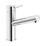 Nobili - m�langeur lavabo avec douchette extractible s�rie live lv00118 / 40cr chrom� - laiton