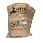 Hotte du p�re no�l effet toile de jute, lot de 4