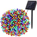 Noel guirlande lumineuse solaire, 22m 200 led guirlande solaire exterieur sapin de no�l lumi�re 8 modes ...