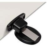 Noir 1 pi�ce forte magn�tique but�e de porte en m�tal arr�t de porte r�sistant � la porte avec 3m vis ...