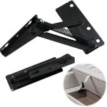 Noir 2 pi�ces. ferrures levage ressort raccord de charni�re - support � rabat charni�res d'armoires porte ...