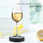 Modle noir 3d sculpt en interne en cristal laser led support de lampe color support de lampe usb statue ...