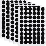 Noir 5 feuilles / 270 pcs cache vis auto - adh�sifs, couvre vis autocollants pour trous de vis, capuchons ...