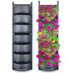 (noir) 7 poches sacs de culture suspendus, suspension verticale jardini�re murale sac de pot de fleurs ...