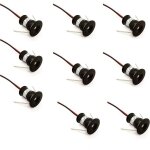 Snq - noir lot de 9 mini spots led 12 v 1w encastrables au plafond pour cuisine, escalier, placard, couloir, ... Snq - noir lot de 9 mini spots led 12 v 1w encastrables au plafond pour cuisine, escalier, placard, couloir, ...