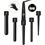 (noir)fer � boucler boucleur cheveux 5 en 1 - elehot - affichage lcd - technologie tourmaline et c�ramique ...