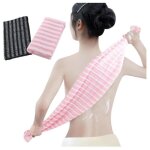 (noir)gant de toilette exfoliant - non sp�cifi� - �ponge douche - noir - lavable - 2 textures