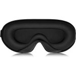 Noir masque de sommeil pour homme femme 3d masque de nuit avec sangle rglable pour dormeurs latraux ...