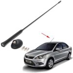 (noir)m�t d'antenne - ford - focus - remplacement - aluminium - 54 cm - noir