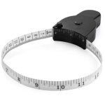 (noir)m�tre ruban de mesure r�tractable de 150 cm avec goupille de verrouillage et bouton poussoir pour ...