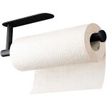 Noir - porte sopalin, support essuie tout mural ou auto - adhsif, porte rouleau papier cuisine acier ...