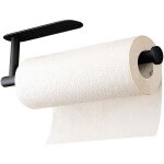Noir - porte sopalin, xu, support essuie mural ou auto - adh�sif, porte rouleau papier cuisine acier ...