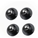 (noir) roulettes pour meubles, 8 mini roulettes robustes, roulettes pivotantes � 360�, adapt�es aux meubles ...