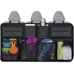 Noir) sac de rangement pour coffre de voiture, sac de rangement pour coffre de voiture avec 9 poches, ...