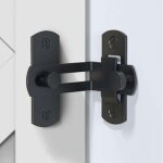 (noir) verrou de porte basculante � 90 degr�s verrou de porte de grange � angle droit boucle de porte ...