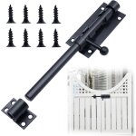 Noire targette de porte, inoxydable targette, verrou porte interieure avec vis pour portail de jardin, ...