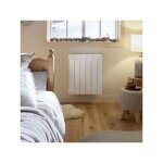 Radiateur �lectrique horizontal blanc satin� axino 500w - intuis m142111