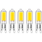 Noluxa 5 - pcs 2w g9 culot capsules cob led ampoule 220v 200 lumen 10w - 20w ampoule halogne quivalent ...