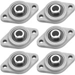 Noluxa 6 pcs kfl08 palier de bride 8mm en alliage de zinc et acier paliers a semelle bloc roulement � ...