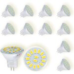 Noluxa ampoules led mr11 gu4 12v, blanc froid 6000k, 4w equivalent  40w lampe halogne, 500lm, 120 ...