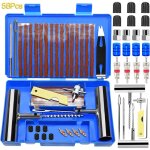 Noluxa kit reparation pneu voiture, 58pcs kits meche pneu voiture robustes 30 bandes de rparation, kit ...