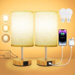 Noluxa lampe de chevet tactile lot de 2 avec ports de charge usb - a + usb - c, intensit� variable 3 ...