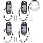 Noluxa led feux latraux clairages, 4 pcs feux gabarit remorque, 12 / 24v blanc tous les modles - feux ...