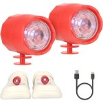 Noluxa phare pour croc, 2pcs led lumi�re sabots chaussures phares ipx5 chaussures imperm�ables lumi�res ...