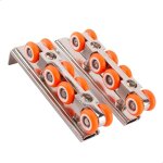 Noluxa roulette porte coulissante placard, alliage de zinc galets de roulement porte, convient aux portes ...