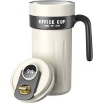 Noluxa smart coffee travel mugs, 650ml en acier inoxydable 316 isol�e sous led ecran tactile, bouteille ...