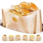 Non - stick r�utilisables lfgb sandwich sac lavable 10 pi�ces en t�flon, grille - pain sachet de pain ...