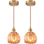 2pcs suspension luminaire en verre plafonnier d'intrieur vintage lustre rtro suspension moderne en ...
