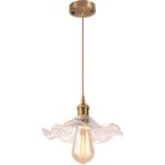 Plafonnier d'intrieur vintage suspension luminaire en verre lustre rtro suspension moderne en verre ...