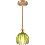Suspension luminaire en verre plafonnier d'intrieur vintage lustre rtro suspension moderne en verre ...
