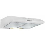 Nord inox - hotte casquette 60cm, 320m3 / h, blanche avec filtre charbon.