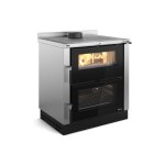 Nordica - cuisinire  bois encastrable raccordable - la verona xxl 7 kw inox