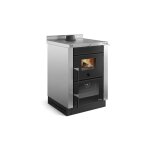Nordica - cuisinire  bois encastrable raccordable - la vicenza evo 6 kw inox