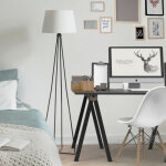 Nordlinger ? tr�teau pour bureau aspen ? finition marron ? structure l�g�re et stable ? montage facile ...